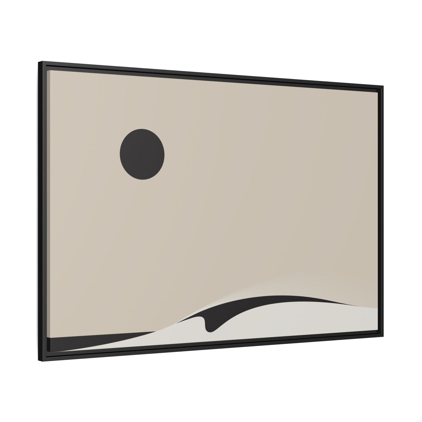 Day Wave 2 - Sand - Framed Canvas
