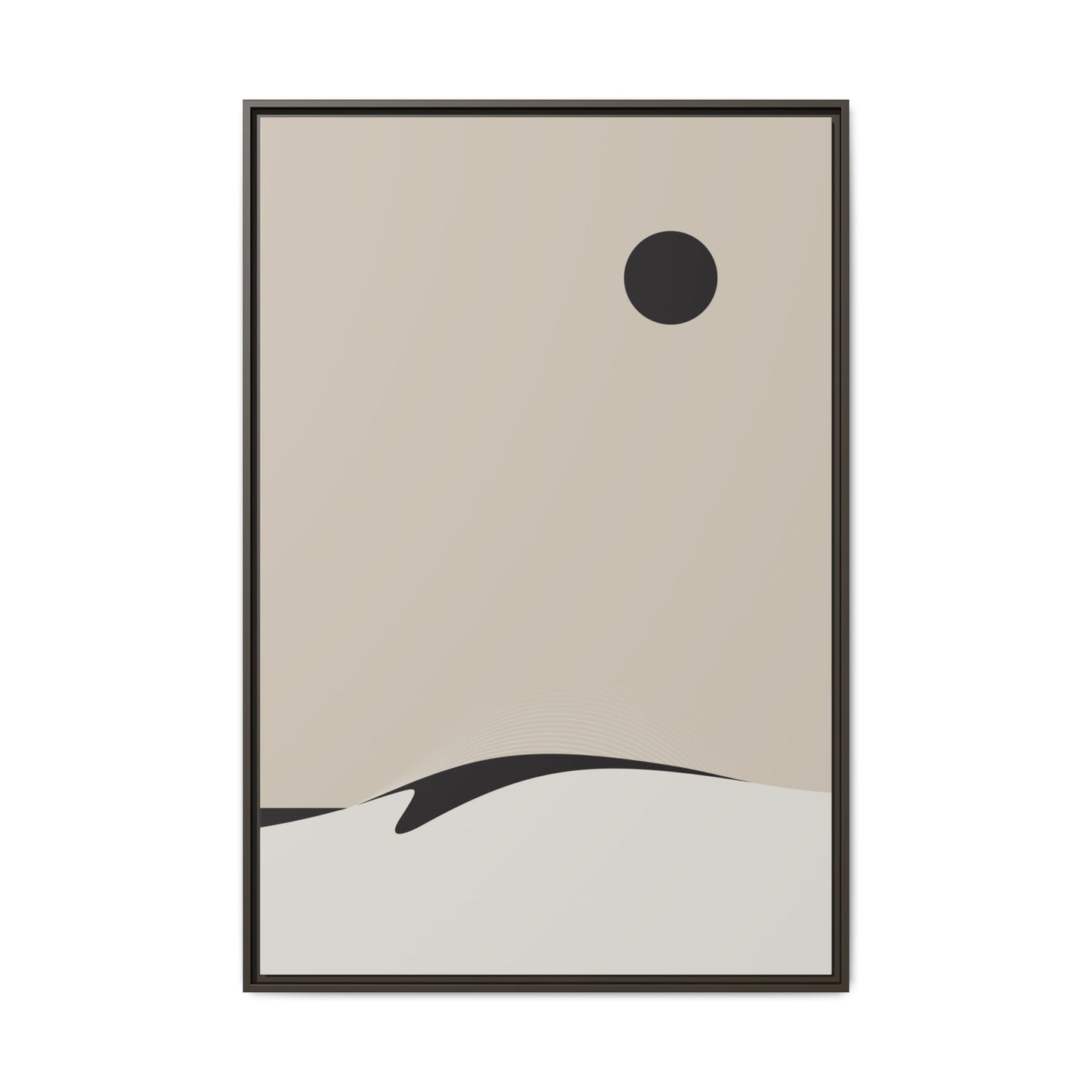 Day Wave 3 - Sand - Framed Canvas