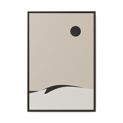 Day Wave 3 - Sand - Framed Canvas