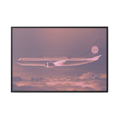 L.S.D. Airlines - Dusk - XL Framed Canvas