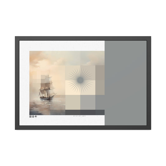 Calm Seas - MDRN ANTQ - Framed Print