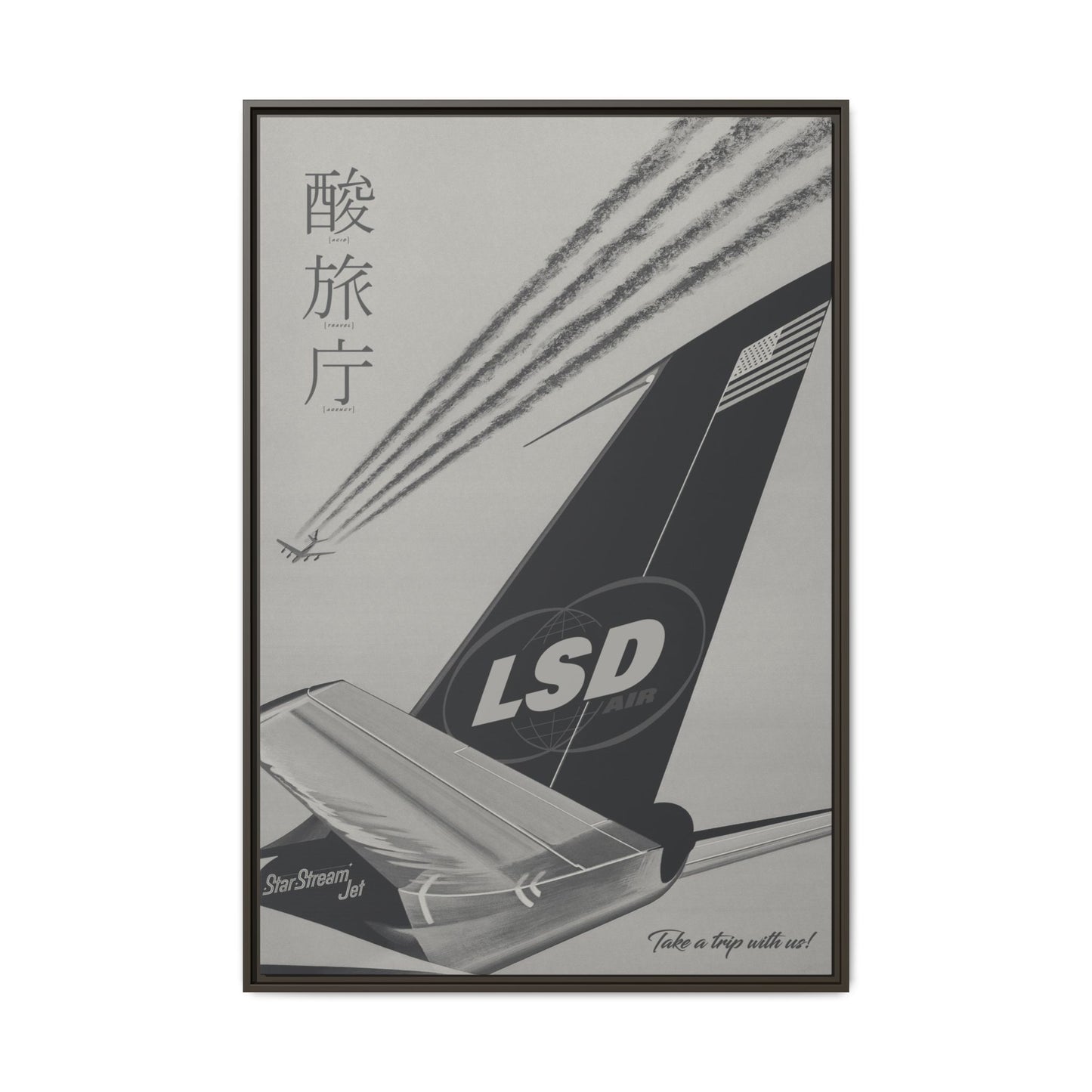 L.S.D. Air - Stone - Framed Canvas