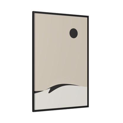 Day Wave 3 - Sand - Framed Canvas