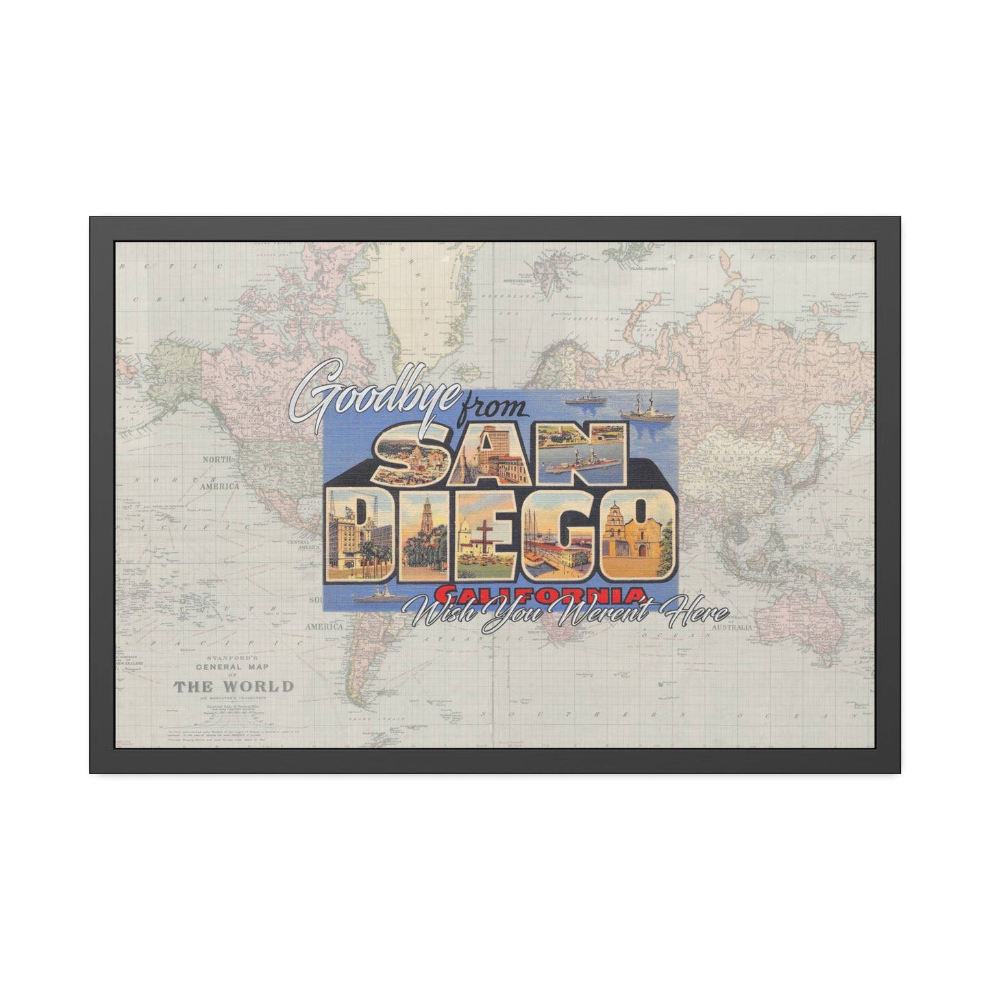 SD - Wish You Weren't Here  - Framed Print