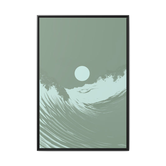 Washed - Sage - Framed Canvas