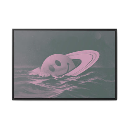 Everything Is Fine - Sea Green - Framed Canvas