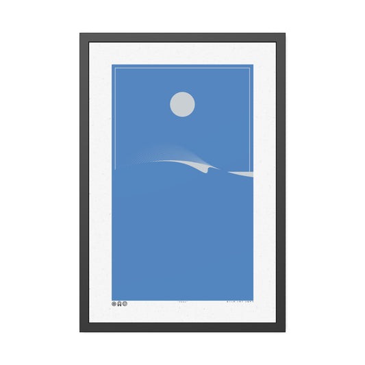 Peel 2 - Royal - Framed Print