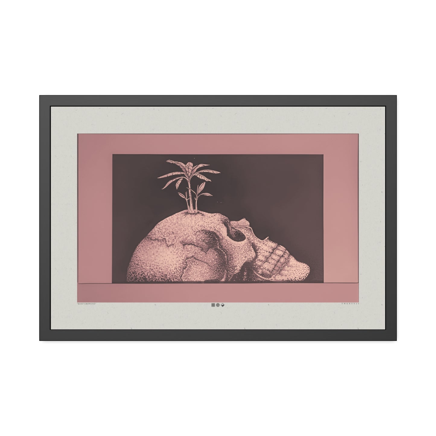 Keep Growing - Blush - Framed Print