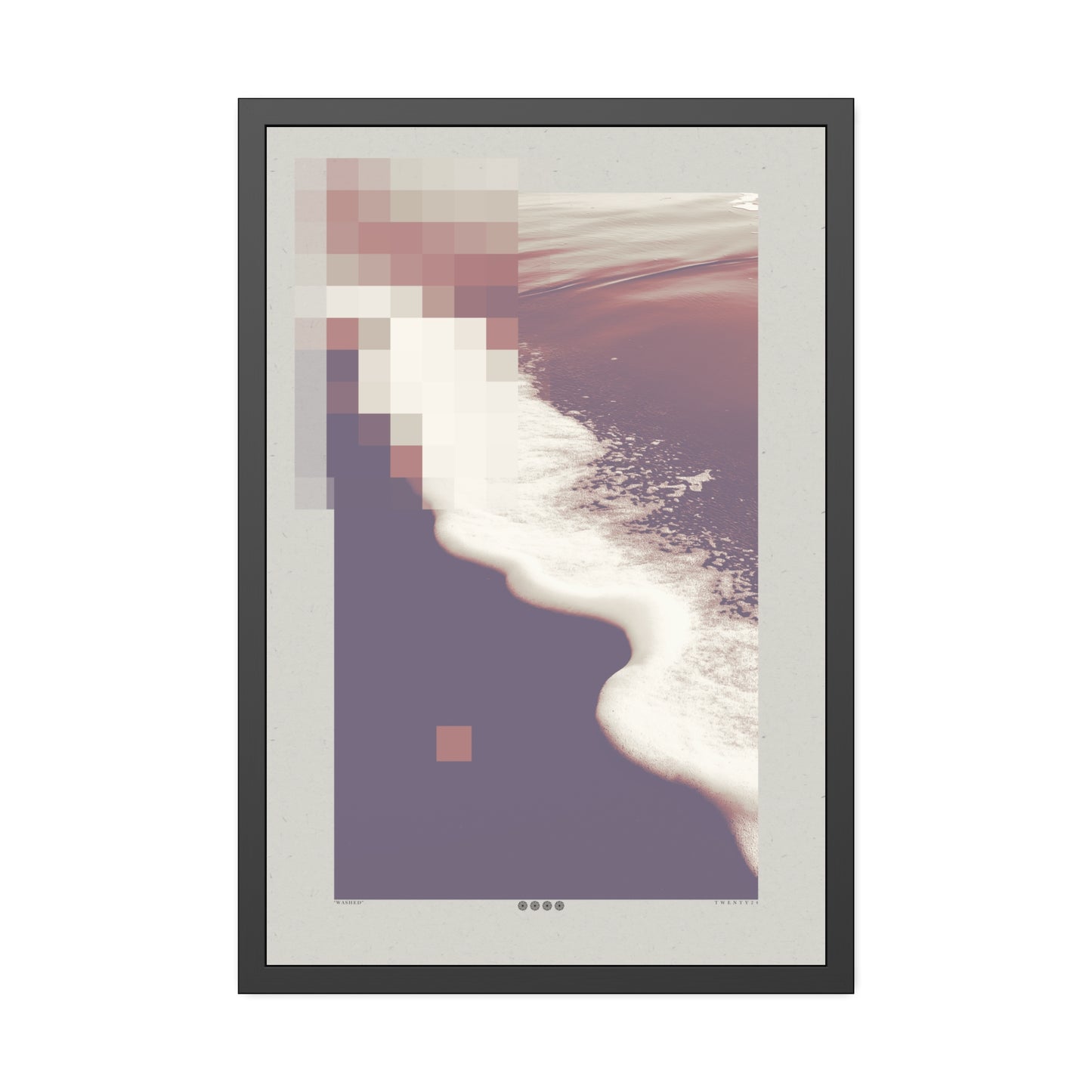 Washed 1 - Purple Haze - Framed Print