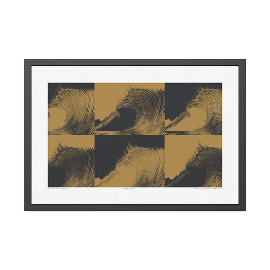 Night Wave 3 - Purple Haze - Framed Print