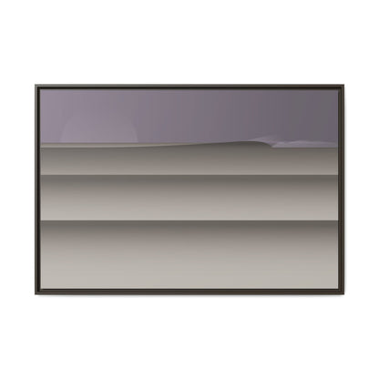 Lines - Purple Haze - Framed Canvas