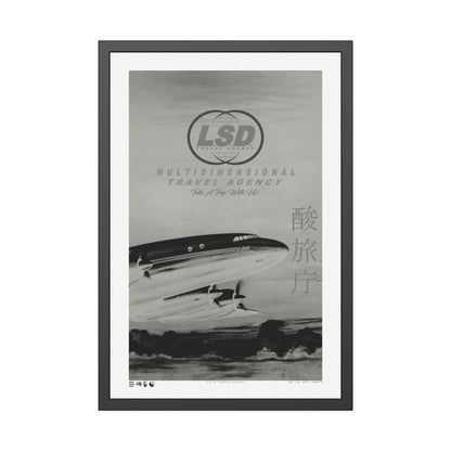 Take A Trip - L.S.D. Travel - Stone - Framed Print