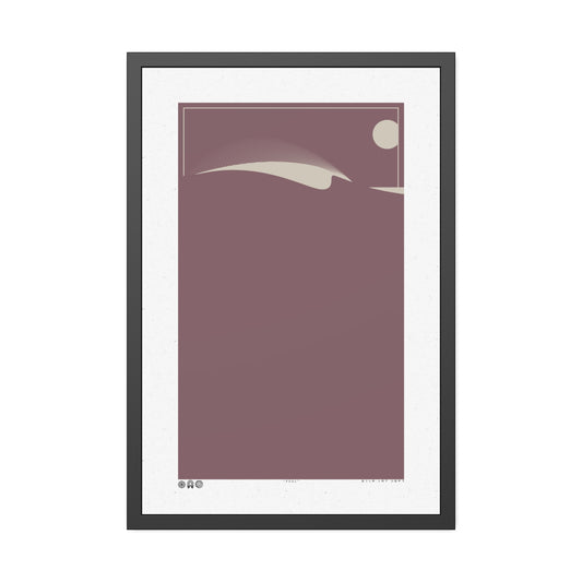 Peel - Merlot - Framed Print