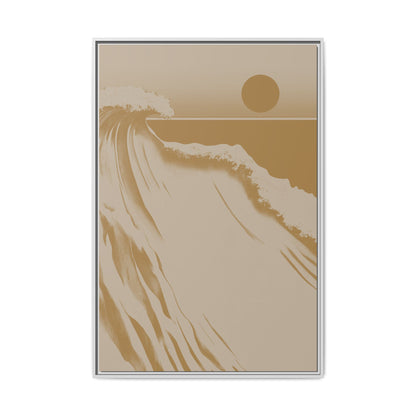 Crest - Gold - Framed Canvas