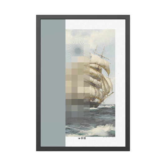 High Seas - MDRN ANTQ - Framed Print