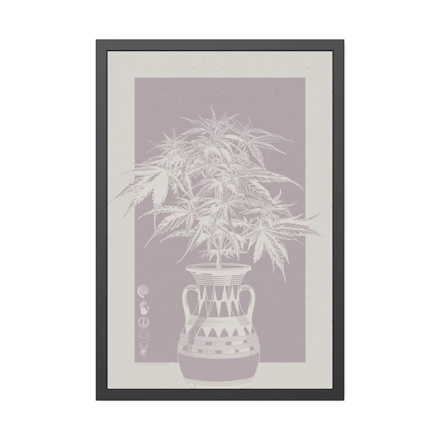Legalize Mother Nature - Purple Haze - Framed Print
