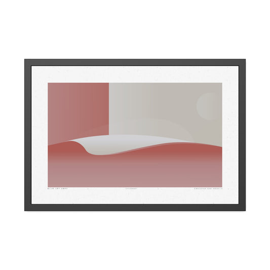 Cylinders 2 - Burnt - Framed Print