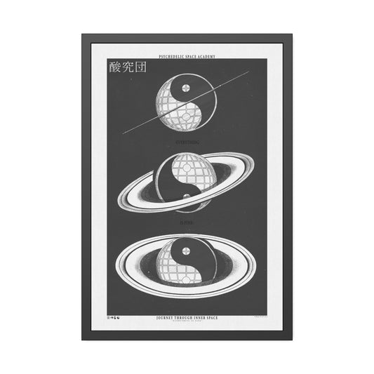 SaturnDay - Night - Framed Print
