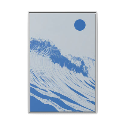 Thresh Wave - Royal - Framed Canvas