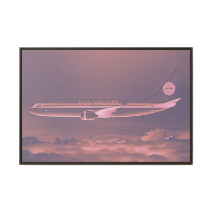 L.S.D. Airlines - Dusk - XL Framed Canvas