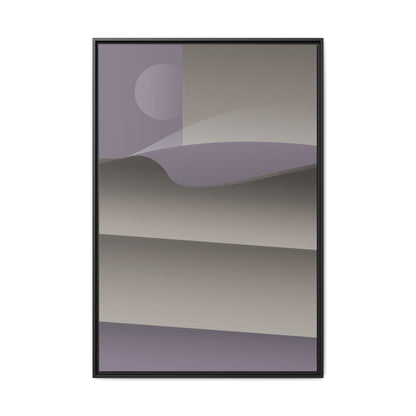 Stacked - Purple Haze - Framed Canvas