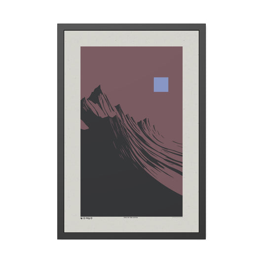 Run 2 The Hills - Plum - Framed Print