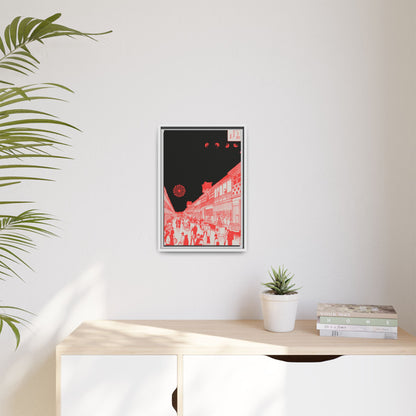 Rush Hour - Framed Canvas