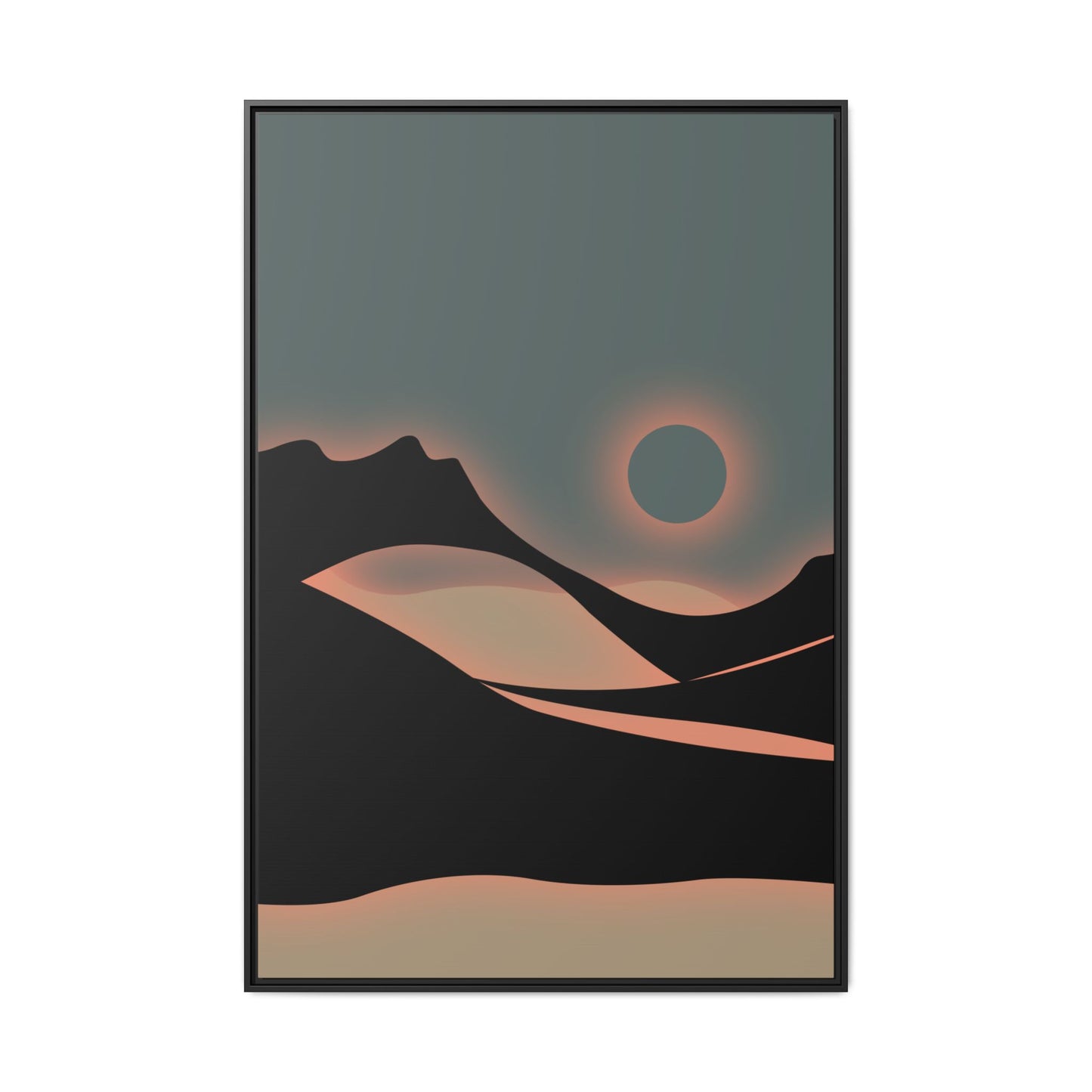 Copy of Arch - Green Haze - Framed Canvas