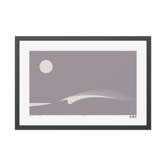 Peel 3 - Purple Haze - Framed Print