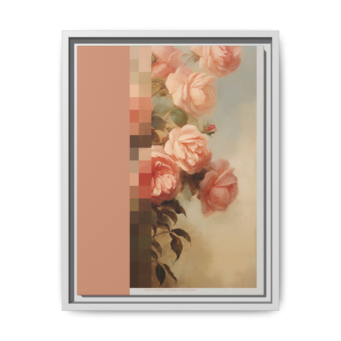 Rose Bloom - MDRN ANTQ - Framed Canvas