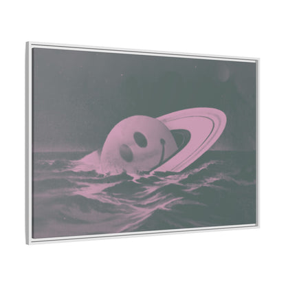 Everything Is Fine - Sea Green - Framed Canvas