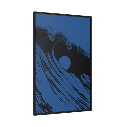 Keyhole - Royal - Framed Canvas