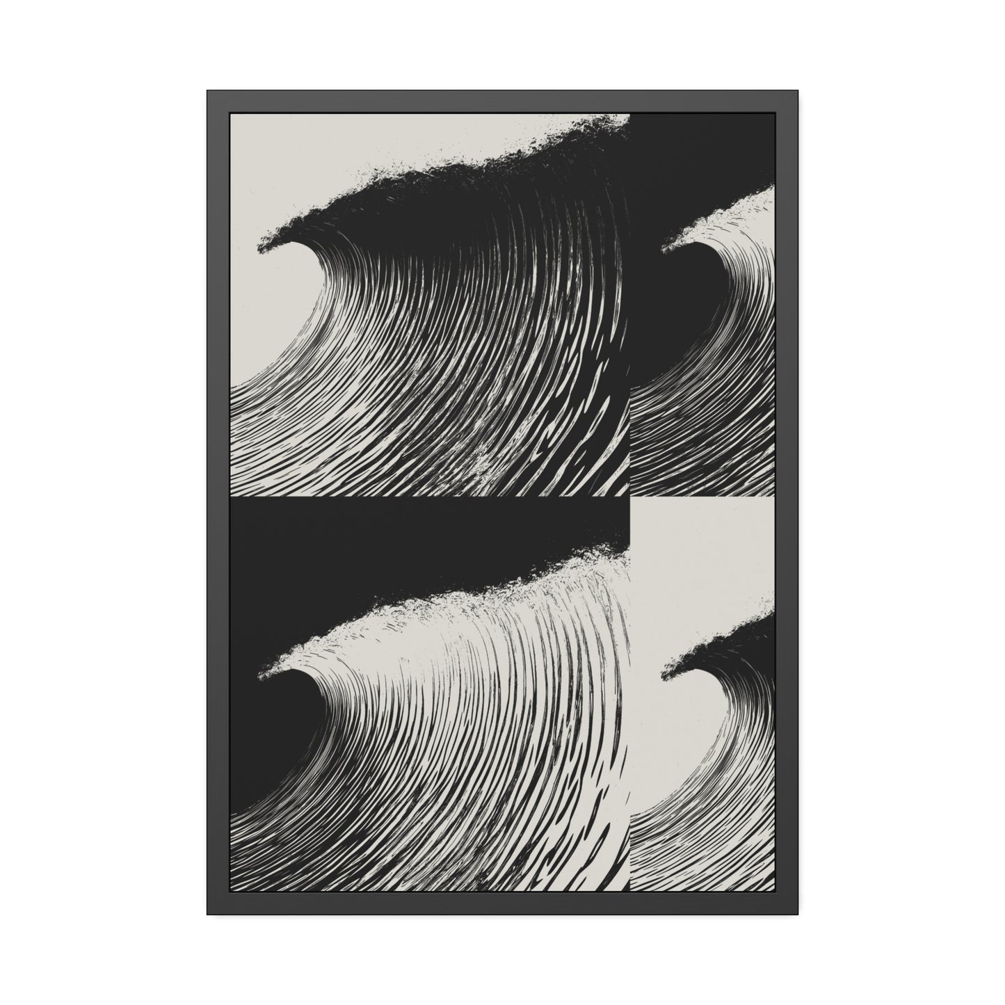Dawn 2 Dusk - Black & White - Framed Print