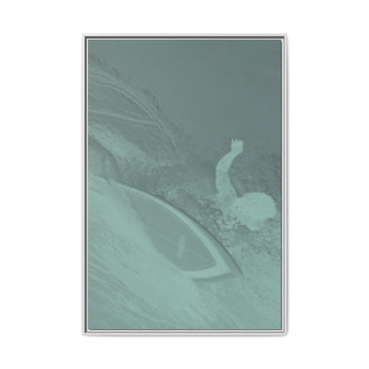 Buttons Cover Shot - Green Haze - Framed Canvas