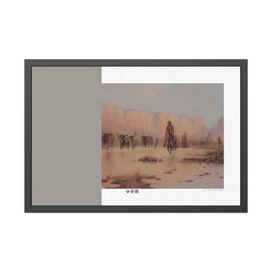 Herd - MDRN ANTQ - Framed Print