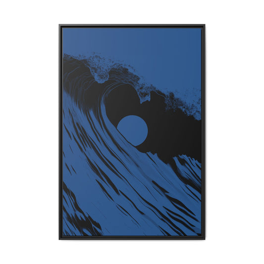 Keyhole - Royal - Framed Canvas