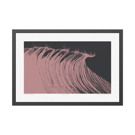Night Wave - Rose - Framed Print