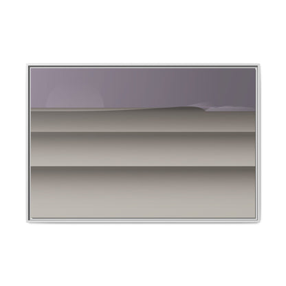 Lines - Purple Haze - Framed Canvas