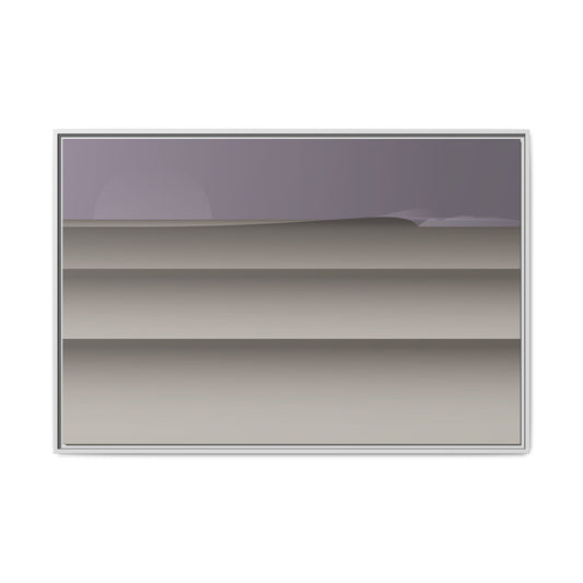Lines - Purple Haze - Framed Canvas