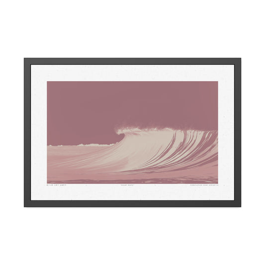 Night Wave 2 - Burnt - Framed Print