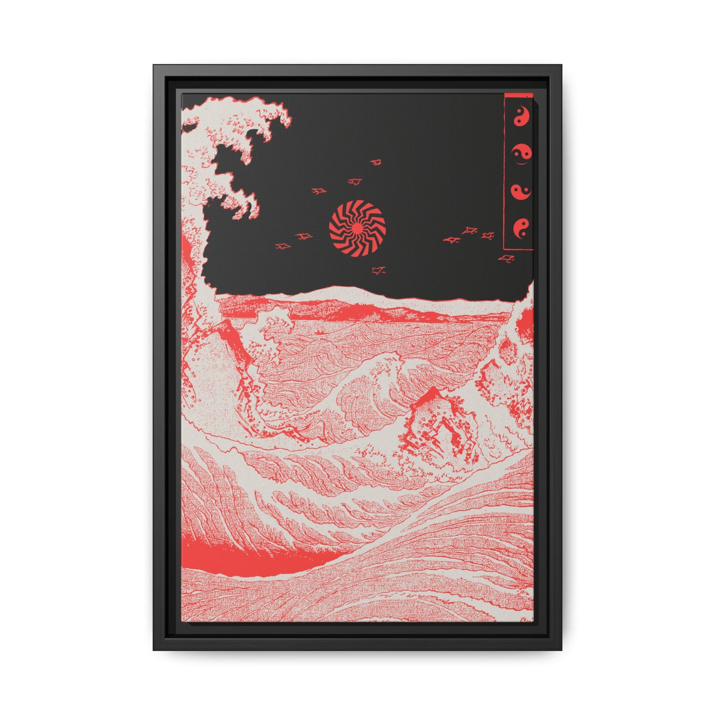 Back Wash - Framed Canvas