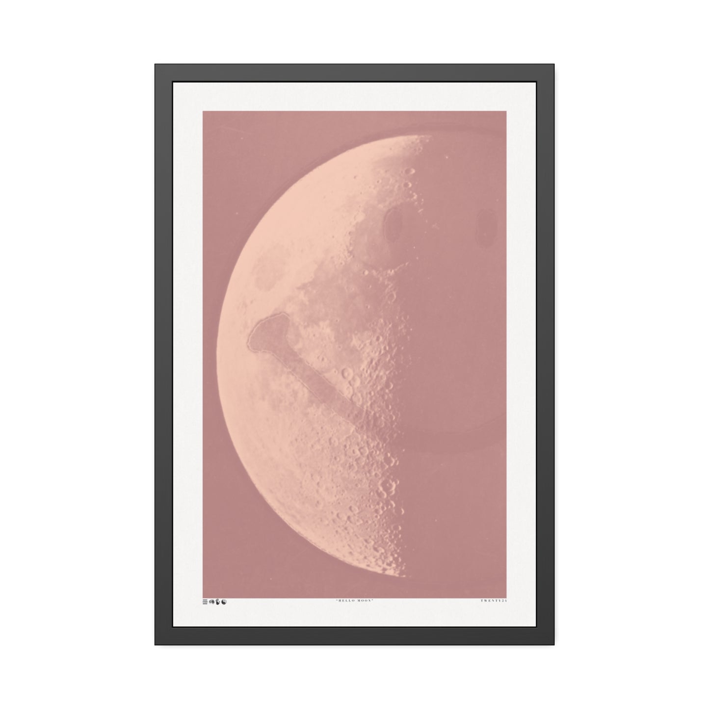 Hello Moon - Dusk - Framed Print