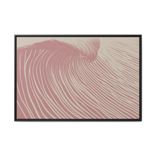 Wedge - Blush - Framed Canvas