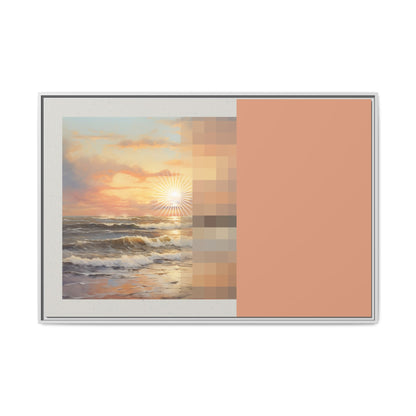 Golden Hour - MDRN ANTQ - Framed Canvas