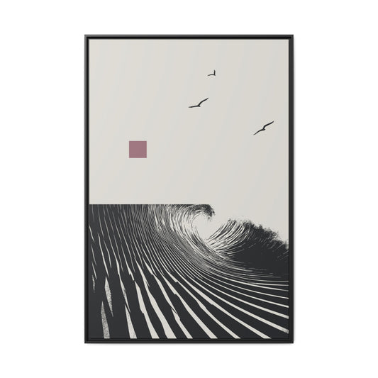 Vortex - Stone - XL Framed Canvas