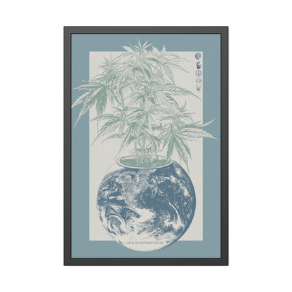 Legalize Nature - Haze Blue - Framed Print