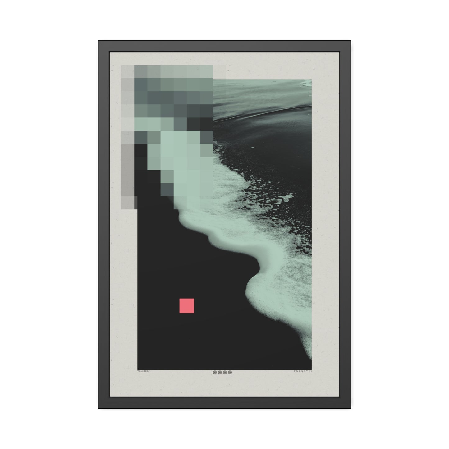 Washed 1 - Foam - Framed Print