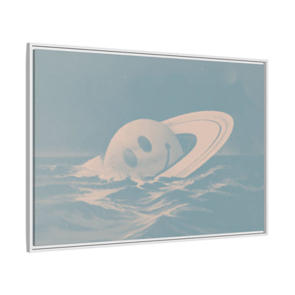 Everything Is Fine - Blue Haze - Framed Canvas