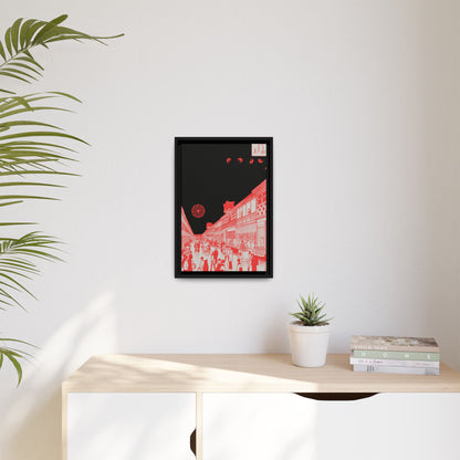 Rush Hour - Framed Canvas