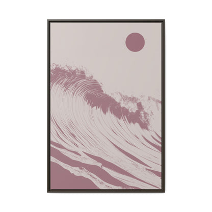 Thresh Wave - Rose - Framed Canvas